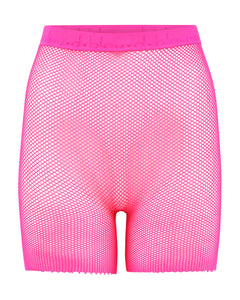 Fishnet Biker Shorts | Flamingo